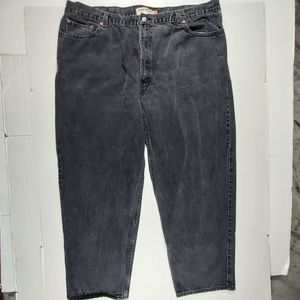 Vtg Levis 560 Loose Fit Tapered Leg Black  Men’s Jeans Tagged 48X32 EUC